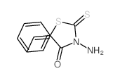 3-Amino-5-(phenylmethylene)-2-thioxo-4-thiazolidinone Structure