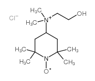 4-(N,N-二甲基-N-(2-羟基乙基))胺-2,2,6,6-四甲基哌啶-1-氧氯结构式