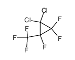 1,1-dichloro-2,2,3-trifluoro-3-(trifluoromethyl)cyclopropane结构式