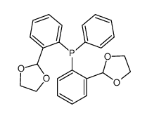 bis[2-(1,3-dioxolan-2-yl)phenyl](phenyl)phosphane结构式