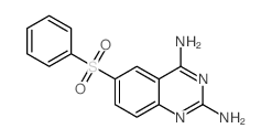 2,4-Quinazolinediamine, 6-(phenylsulfonyl)- Structure