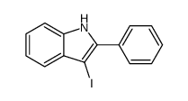 3-iodo-2-phenyl-1H-indole Structure