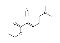 ethyl 2-cyano-5-(dimethylamino)penta-2,4-dienoate结构式