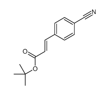 tert-butyl 3-(4-cyanophenyl)prop-2-enoate结构式