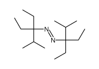 bis(3-ethyl-2-methylpentan-3-yl)diazene Structure