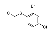 2-bromo-4-chloro-1-(chloromethylsulfanyl)benzene Structure