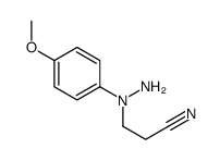 3-(N-amino-4-methoxyanilino)propanenitrile Structure