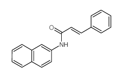 N-.beta.-Naphthyl-3-phenylpropenamide Structure
