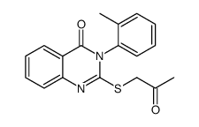 3-(2-methylphenyl)-2-(2-oxopropylsulfanyl)quinazolin-4-one结构式