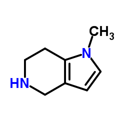 1-甲基-4,5,6,7-四氢-1H-吡咯并[3,2-c]吡啶结构式