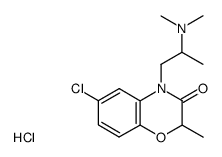 6-chloro-4-(2-dimethylamino-propyl)-2-methyl-4H-benzo[1,4]oxazin-3-one, hydrochloride结构式
