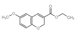6-甲氧基-2H-色烯-3-羧酸乙基酯结构式