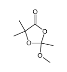 2-methoxy-2,5,5-trimethyl-1,3-dioxolan-4-one Structure