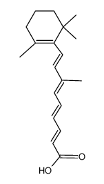 (2E,4E,6E,8E)-7-methyl-9-(2,6,6-trimethylcyclohex-1-enyl)nona-2,4,6,8-tetraenoic acid Structure