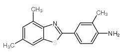 2-(3-methyl-4-aminophenyl)-4,6-dimethylbenzothiazole结构式