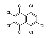 1,2,3,4,5,6,8-Heptachloronaphthalene Structure