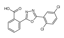 2-[5-(2,5-dichlorophenyl)-1,3,4-oxadiazol-2-yl]benzoic acid Structure