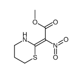 methyl 2-nitro-2-(1,3-thiazinan-2-ylidene)acetate Structure