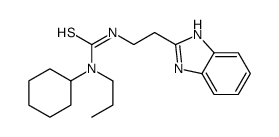 (9CI)-n-[2-(1H-苯并咪唑-2-基)乙基]-n-环己基-n-丙基-硫脲结构式