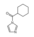 1-cyclohexanecarbonyl-1H-imidazole结构式