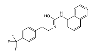 1-isoquinolin-5-yl-3-[2-[4-(trifluoromethyl)phenyl]ethyl]urea结构式