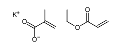 potassium,ethyl prop-2-enoate,2-methylprop-2-enoate Structure