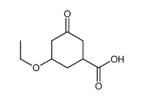 3-ethoxy-5-oxocyclohexane-1-carboxylic acid Structure