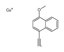 copper(1+),1-ethynyl-4-methoxynaphthalene Structure