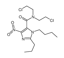 3-butyl-N,N-bis(2-chloroethyl)-5-nitro-2-propylimidazole-4-carboxamide Structure