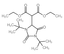 DIETHYL 2-(1,3-DI-TERT-BUTYL-2,5-DIOXOIMIDAZOLIDIN-4-YL)MALONATE结构式