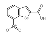 Benzo[b]selenophene-2-carboxylicacid, 7-nitro- Structure