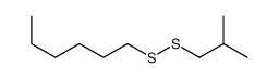 1-(2-methylpropyldisulfanyl)hexane Structure