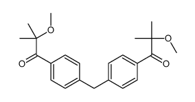 2-methoxy-1-[4-[[4-(2-methoxy-2-methylpropanoyl)phenyl]methyl]phenyl]-2-methylpropan-1-one结构式