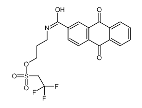 N-(3-三氟乙烷磺酰氧基丙基)蒽醌-2-羧酰胺结构式
