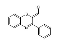 2-(chloromethylidene)-3-phenyl-1,4-benzothiazine结构式