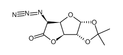 5-azido-5-deoxy-1,2-O-isopropylidene-α-D-glucurono-3,6-lactone Structure
