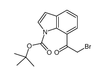 tert-butyl 7-(2-bromoacetyl)indole-1-carboxylate结构式