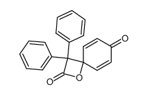 3,3-diphenyl-1-oxa-spiro[3.5]nona-5,8-diene-2,7-dione Structure