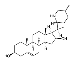 16,28-Secosolanid-5-ene-3,16-diol, (3beta,16beta,22alpha,25beta)- Structure