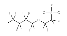 1,1,2,2-四氟-2-(1,1,2,2,3,3,4,4-八氟-4-碘丁氧基)乙烷磺酰氯结构式