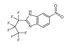 2-(1,1,2,2,3,3,3-heptafluoropropyl)-6-nitro-1H-benzimidazole结构式