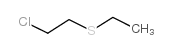 2-Chloroethyl ethyl sulfide Structure