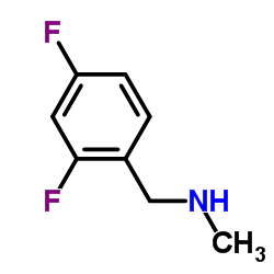 1-(2,4-二氟苯基)-N-甲基甲胺结构式