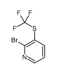 2-Bromo-3-[(trifluoromethyl)sulfanyl]pyridine Structure