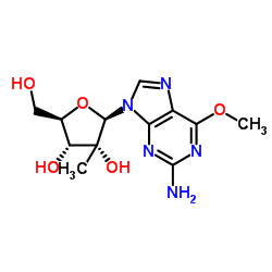 2'-C-methyl-6-O-methyl-guanosine Structure