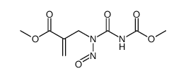 methyl 2-((3-(methoxycarbonyl)-1-nitrosoureido)methyl)acrylate结构式