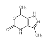 2,7-dimethyl-3-oxa-5,8,9-triazabicyclo[4.3.0]nona-6,9-dien-4-one结构式