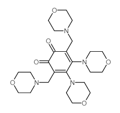 4,5-Di(4-morpholinyl)-3,6-bis(4-morpholinylmethyl)benzo-1,2-quinone Structure