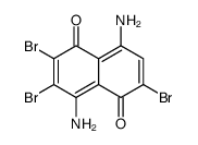 4,8-diamino-2,3,6-tribromo-naphthalene-1,5-dione结构式