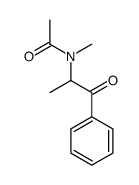N-methyl-N-(1-oxo-1-phenylpropan-2-yl)acetamide结构式